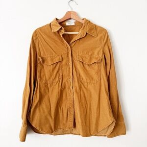 Babaton Camel Corduroy Shirt
